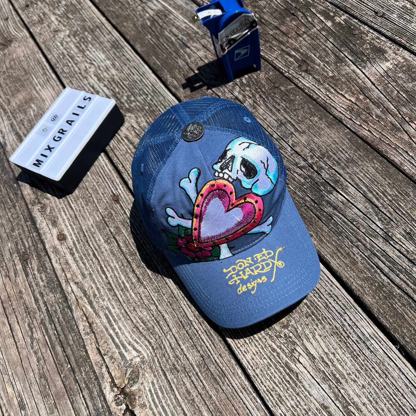 Don Ed Hardy Christian Audigier Snap Back Hat One Size