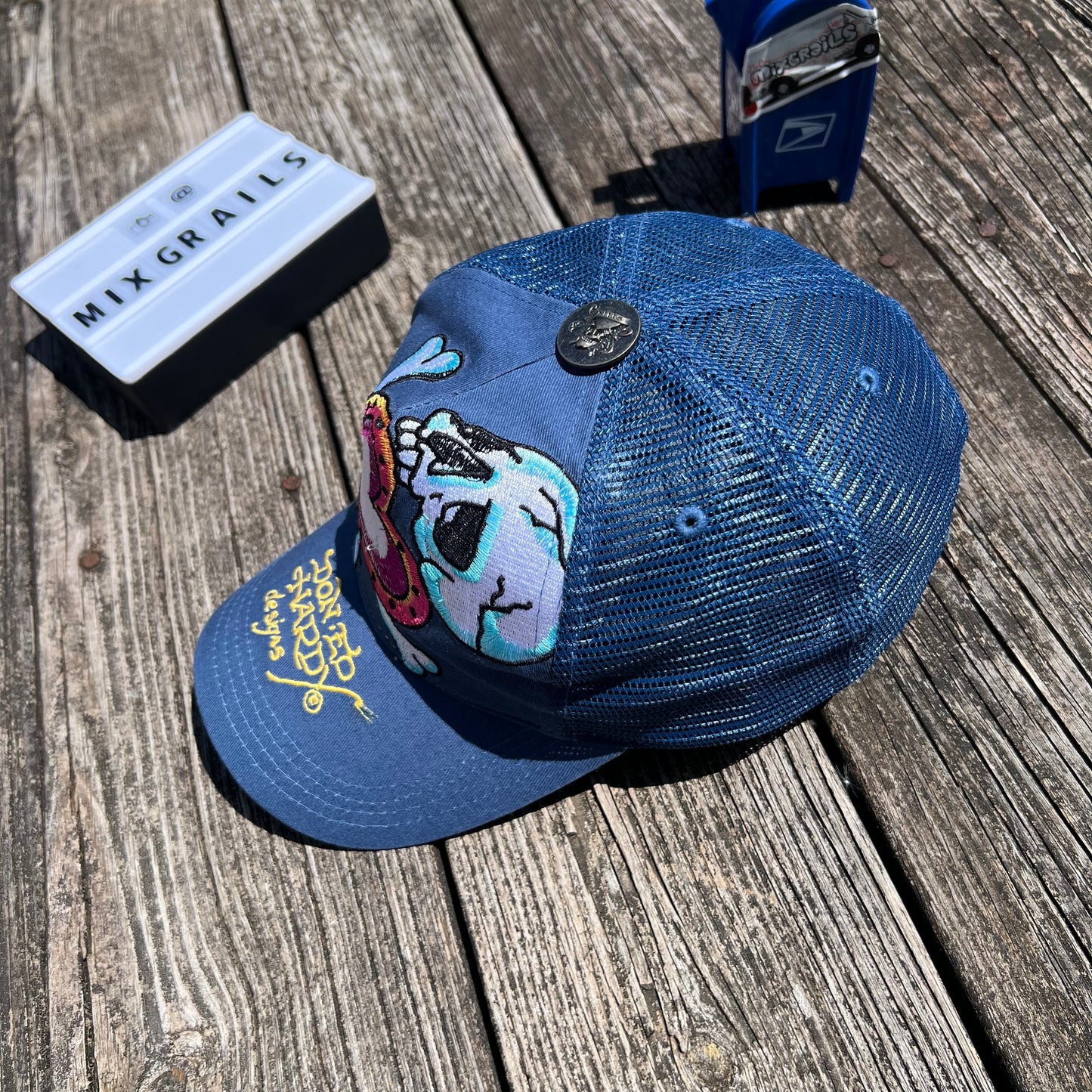 Don Ed Hardy Christian Audigier Snap Back Hat One Size