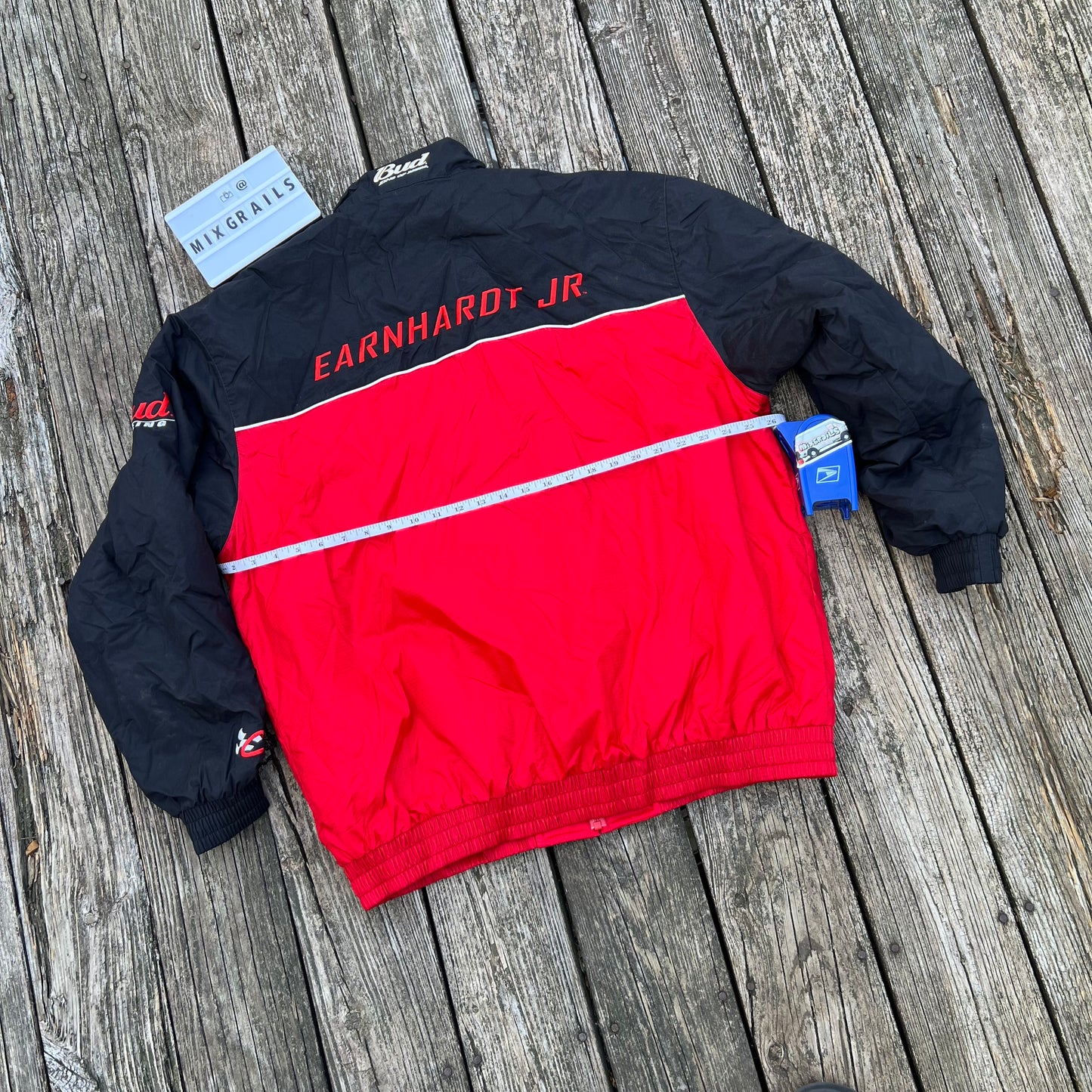 Vtg Chase Authentics Dale Earnhardt Jr. Windbreaker NASCAR Jacket Men's Large L