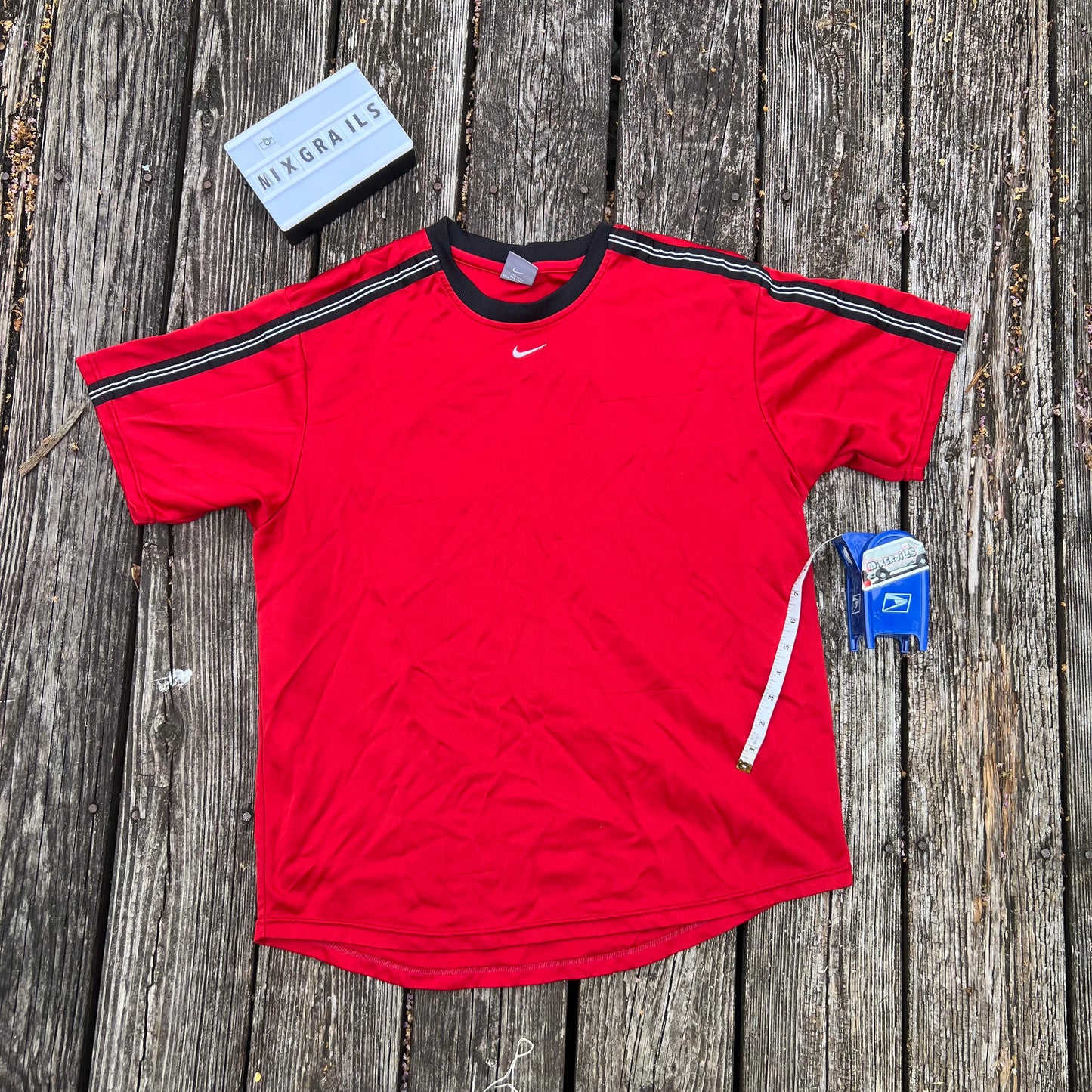 Y2k Red Nike Jersey large