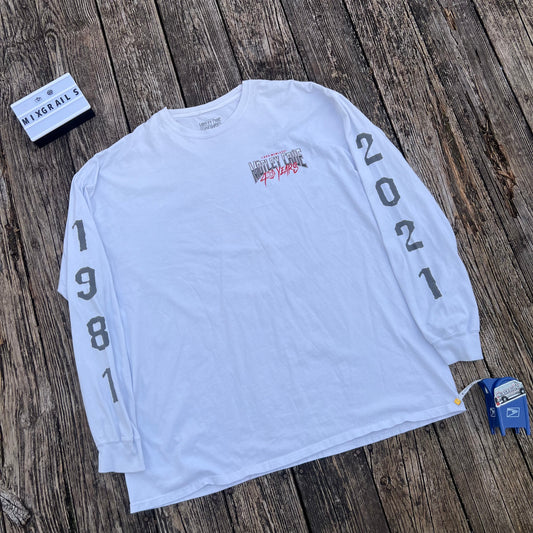 MOTLEY CRUE Vintage Longsleeve T-Shirt Xxxlarge 20th Anniversary 