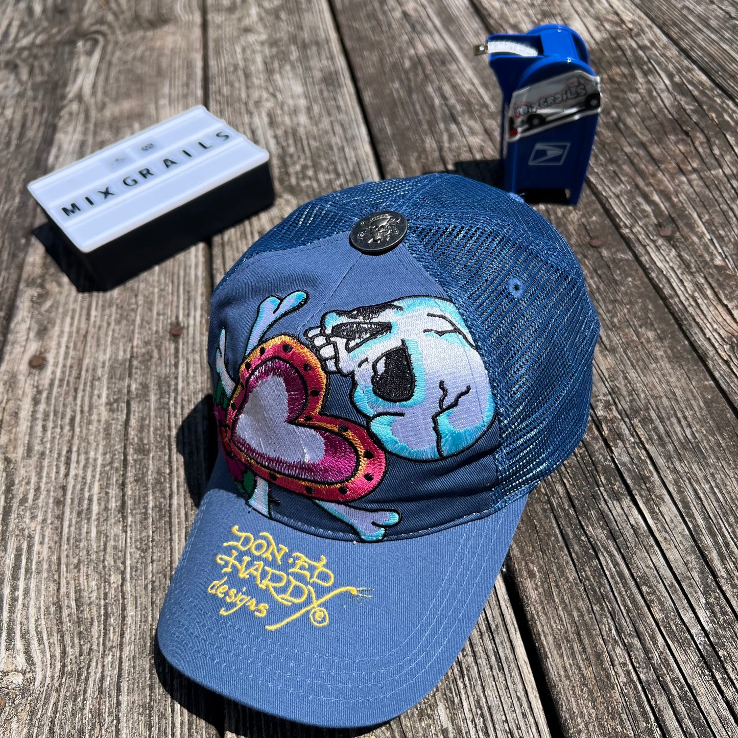 Don Ed Hardy Christian Audigier Snap Back Hat One Size