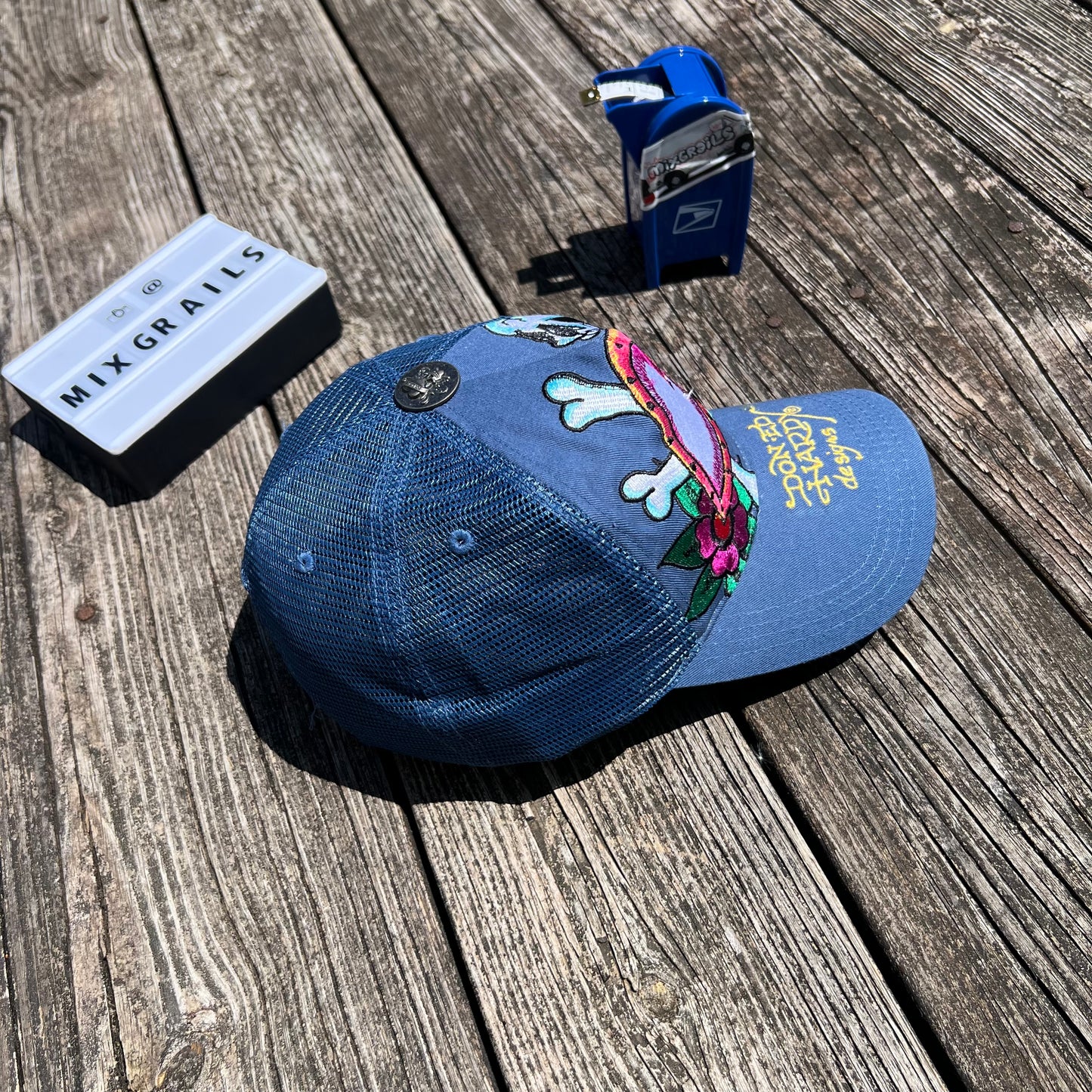 Don Ed Hardy Christian Audigier Snap Back Hat One Size