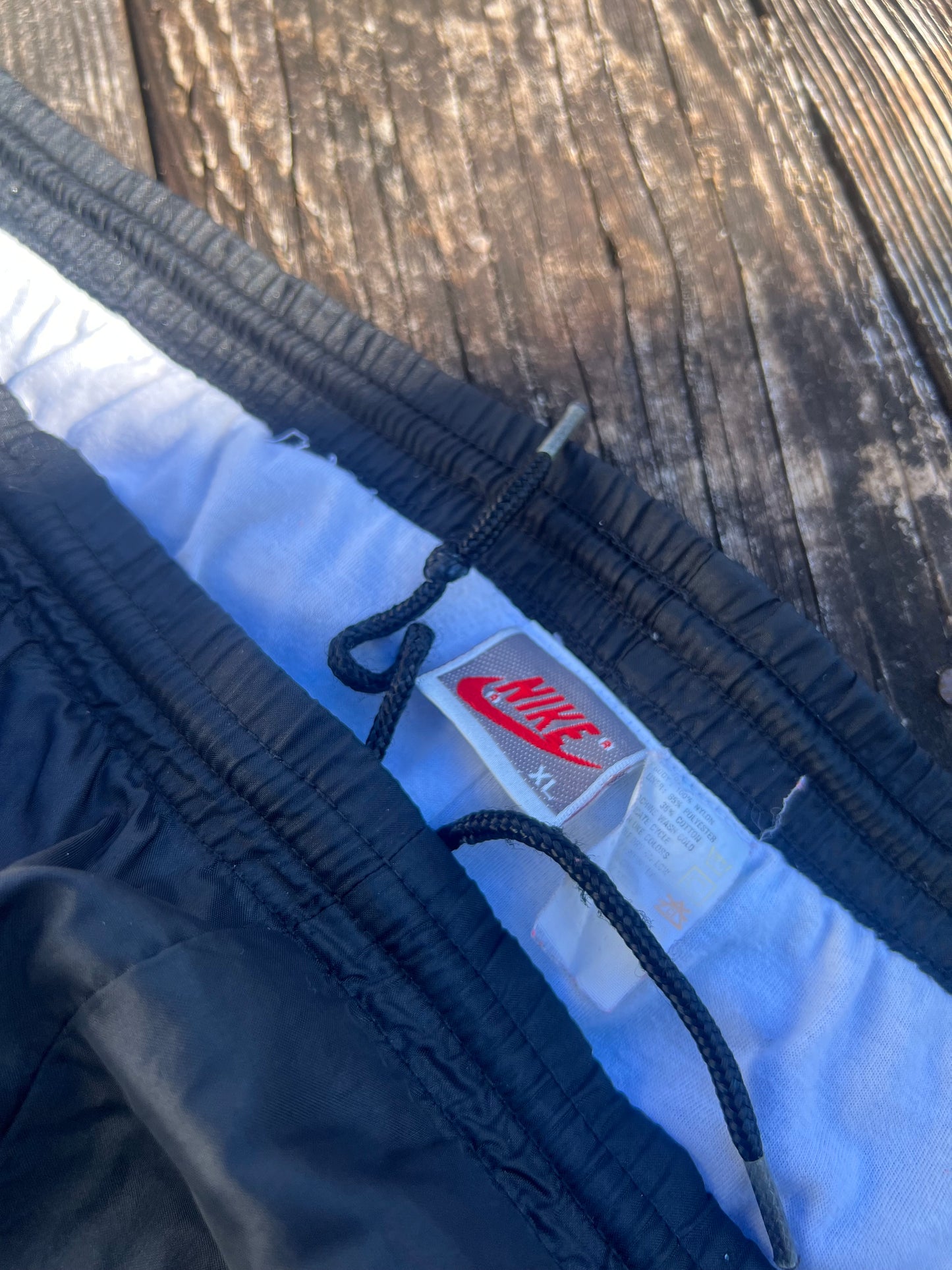 90’s VTG Nike Pants Mens Big Swoosh Nylon Cuffed Jogger XLarge