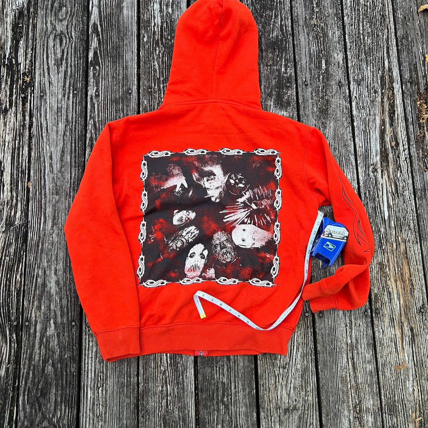 Y2k Slipknot band zip up hoodie large