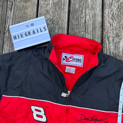 Vtg Chase Authentics Dale Earnhardt Jr. Windbreaker NASCAR Jacket Men's Large L