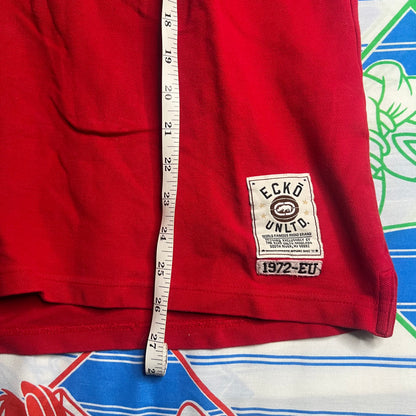 Y2k Ecko Unltd red polo shirt polo medium