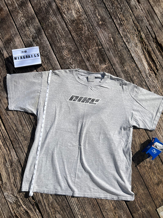 Y2K Nike Grey Tag  Mens XXL Swoosh Logo Gray Shirt 2000s