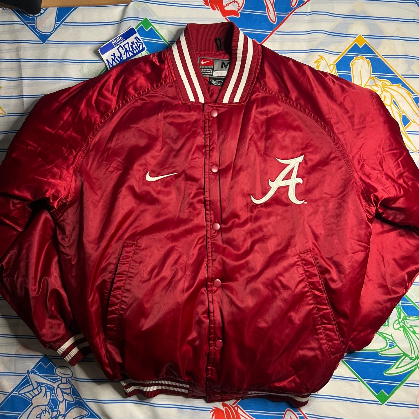 Y2k Nike Alabama Crimson Tide bomber medium