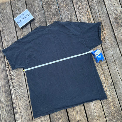 Vintage Grim Reaper Shirt Mens XXL Black Graphic Y2K Skull Grunge Baggy