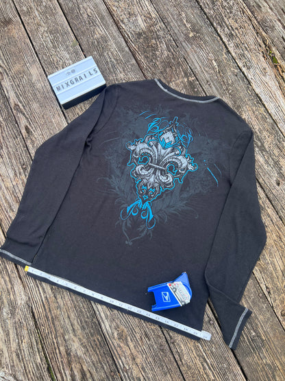 Y2k no boundaries long sleeve tee Large