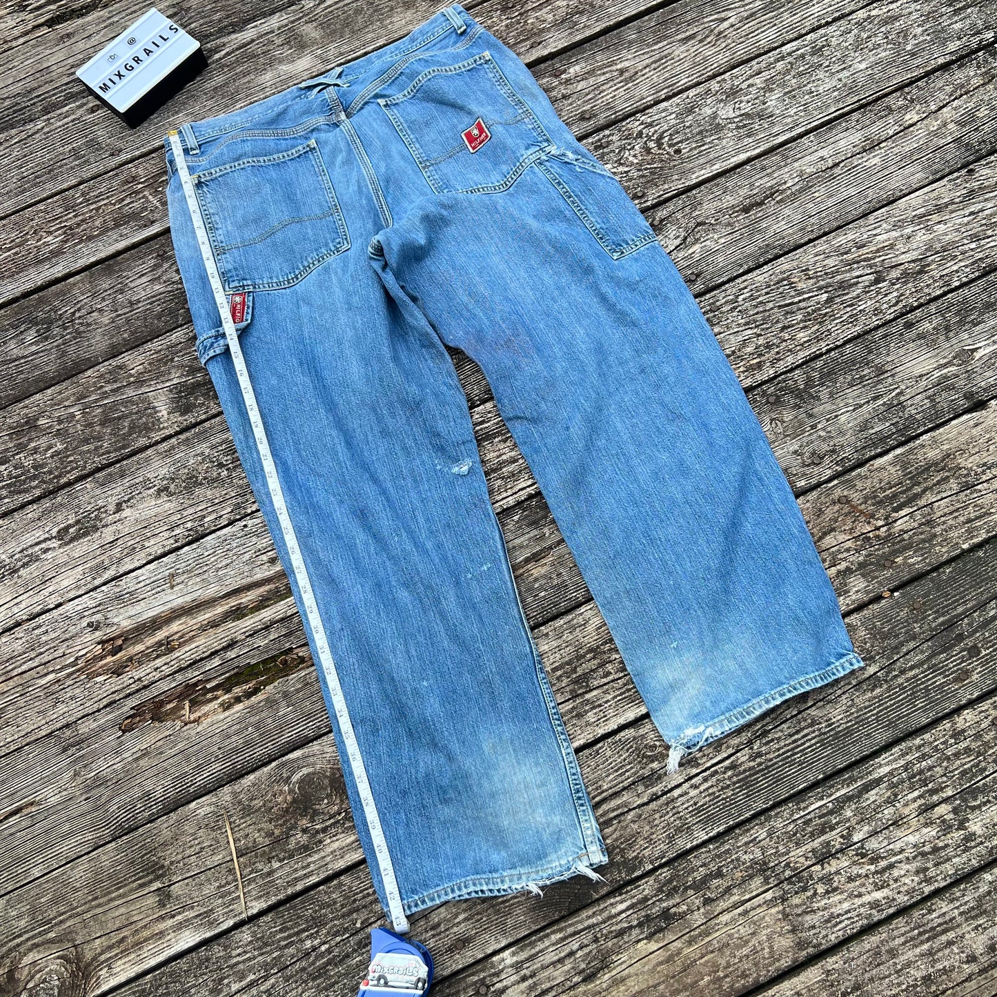 Vtg Tommy Hilfiger Carpenter Jeans Mens Size 36 Blue Denim ￼Pants