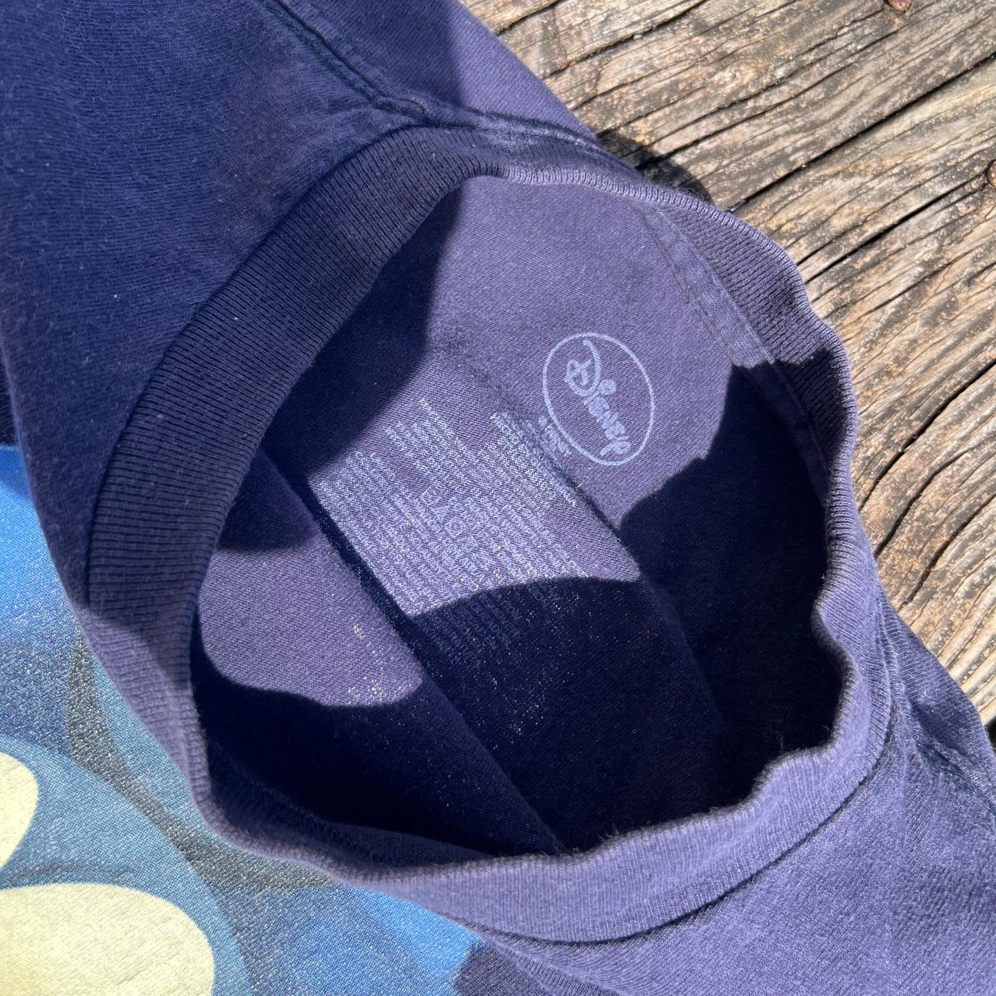 Vintage Disney Mickey Mouse Double Sided Navy Blue T-Shirt Large