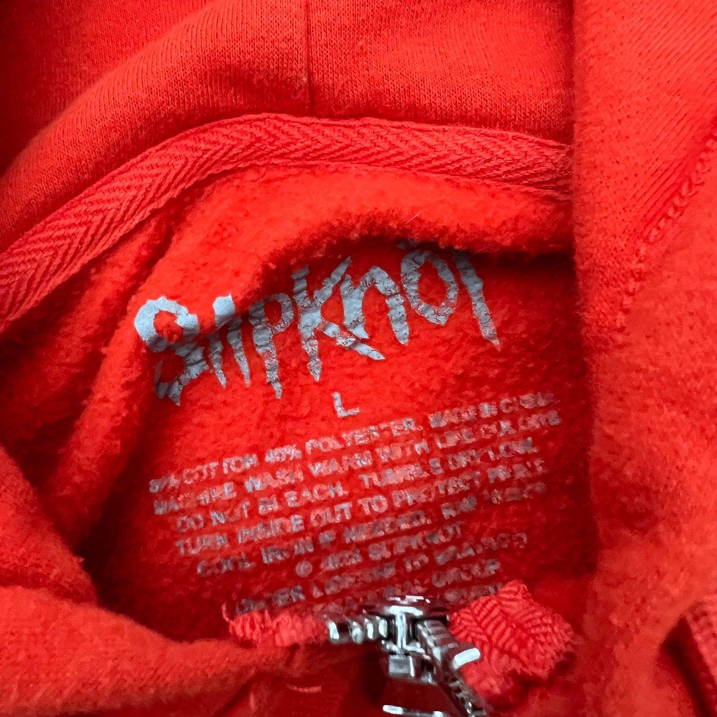 Y2k Slipknot band zip up hoodie large