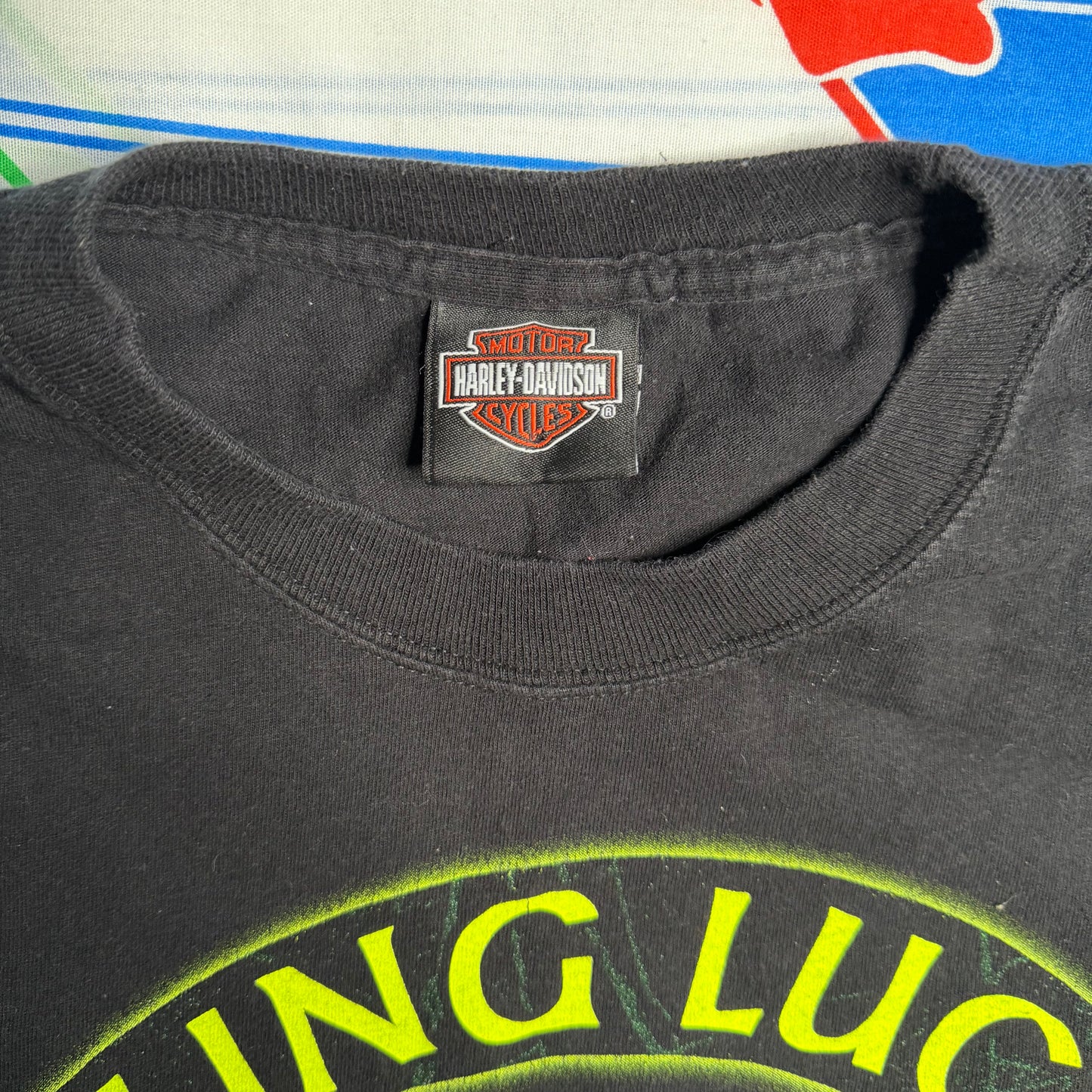 Harley Davidson “Feeling lucky”. Medium Black Chattanooga