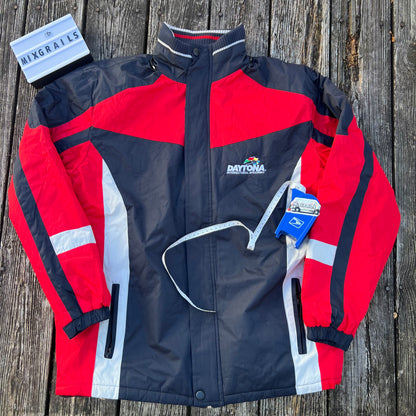 Daytona Speedway Racing Bomber Jacket Zip Men’s XLarge