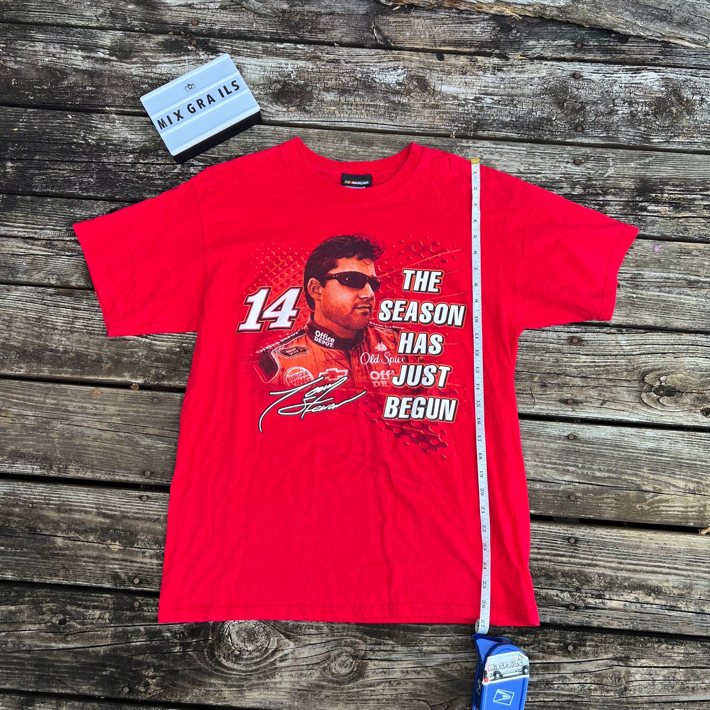 Tony Stewart NASCAR #14 The Season Has Just Begun T Shirt Size Large