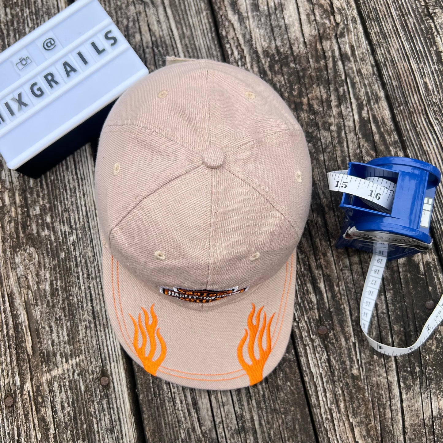 Harley Davidson Motorcycles  Women's Pink Orange Flames Baseball Hat Cap