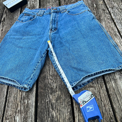 90’s 212 degrees blue denim shorts