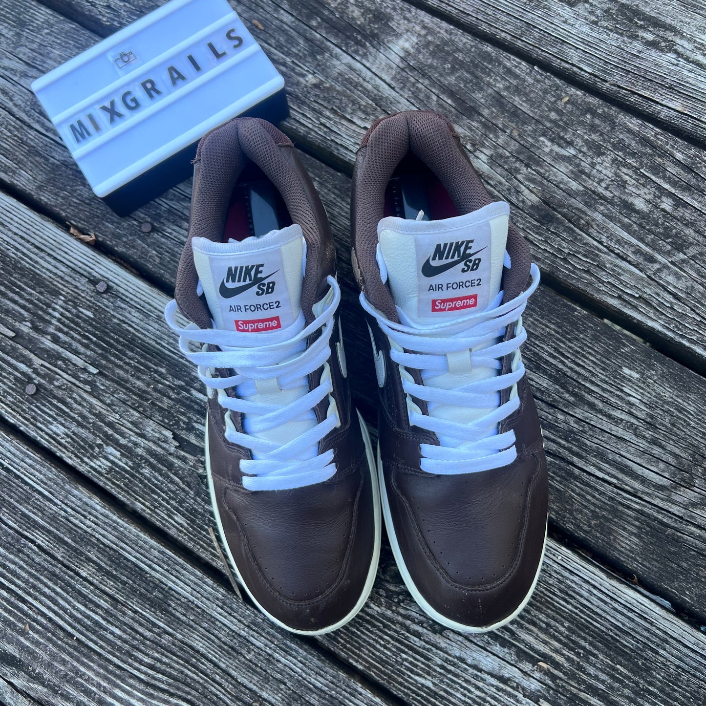 Nike Supreme x Air Force 2 Brown (10.5M)