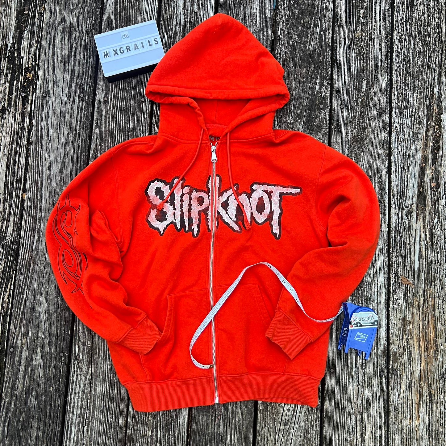 Y2k Slipknot band zip up hoodie large