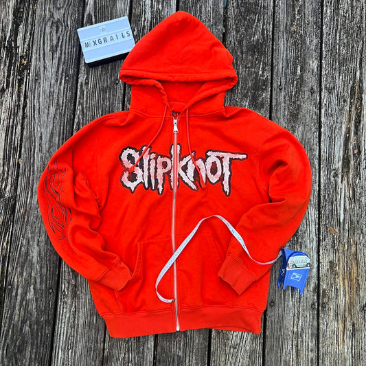 Y2k Slipknot band zip up hoodie large