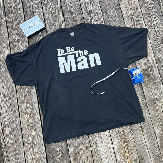 WWE Ric Flair Shirt Mens 3XL Black To Be The Man You Gotta Beat the Man Cut-Off