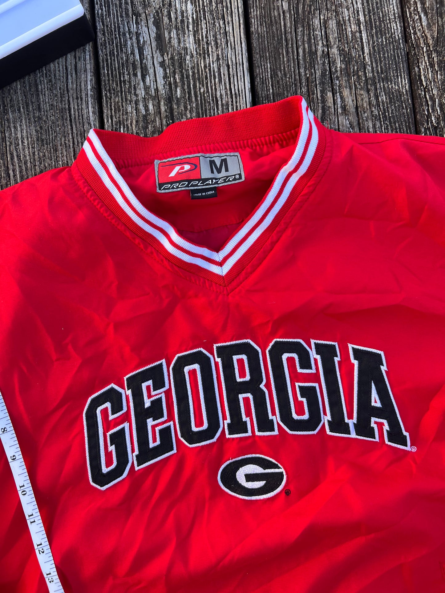 Vintage Pro Player UGA University Of Georgia Windbreaker Jacket Size Medium