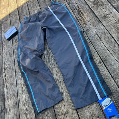 Vintage Adidas Track Pants Adult L  Gray Windbreaker Pants Soccer Sports Y2K