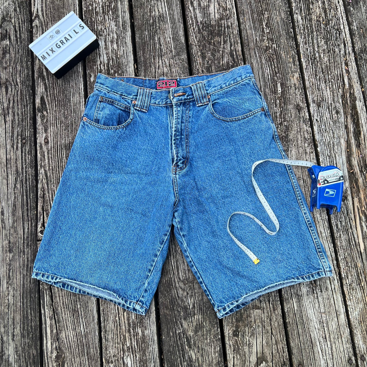 90’s 212 degrees blue denim shorts