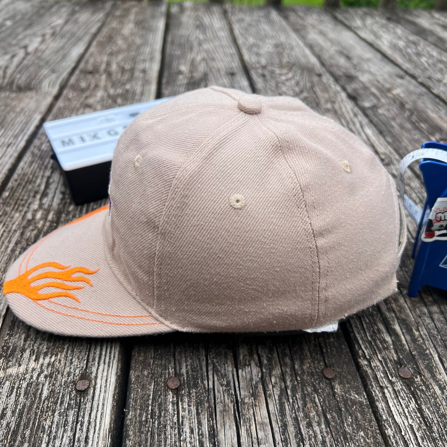 Harley Davidson Motorcycles  Women's Pink Orange Flames Baseball Hat Cap