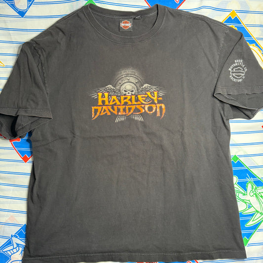 Harley-Davidson Y2K Skull & Wings tee XXL