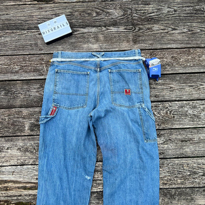 Vtg Tommy Hilfiger Carpenter Jeans Mens Size 36 Blue Denim ￼Pants