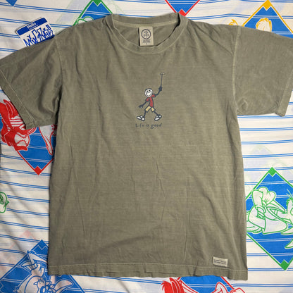 Y2k Life is Good golf shirt Large