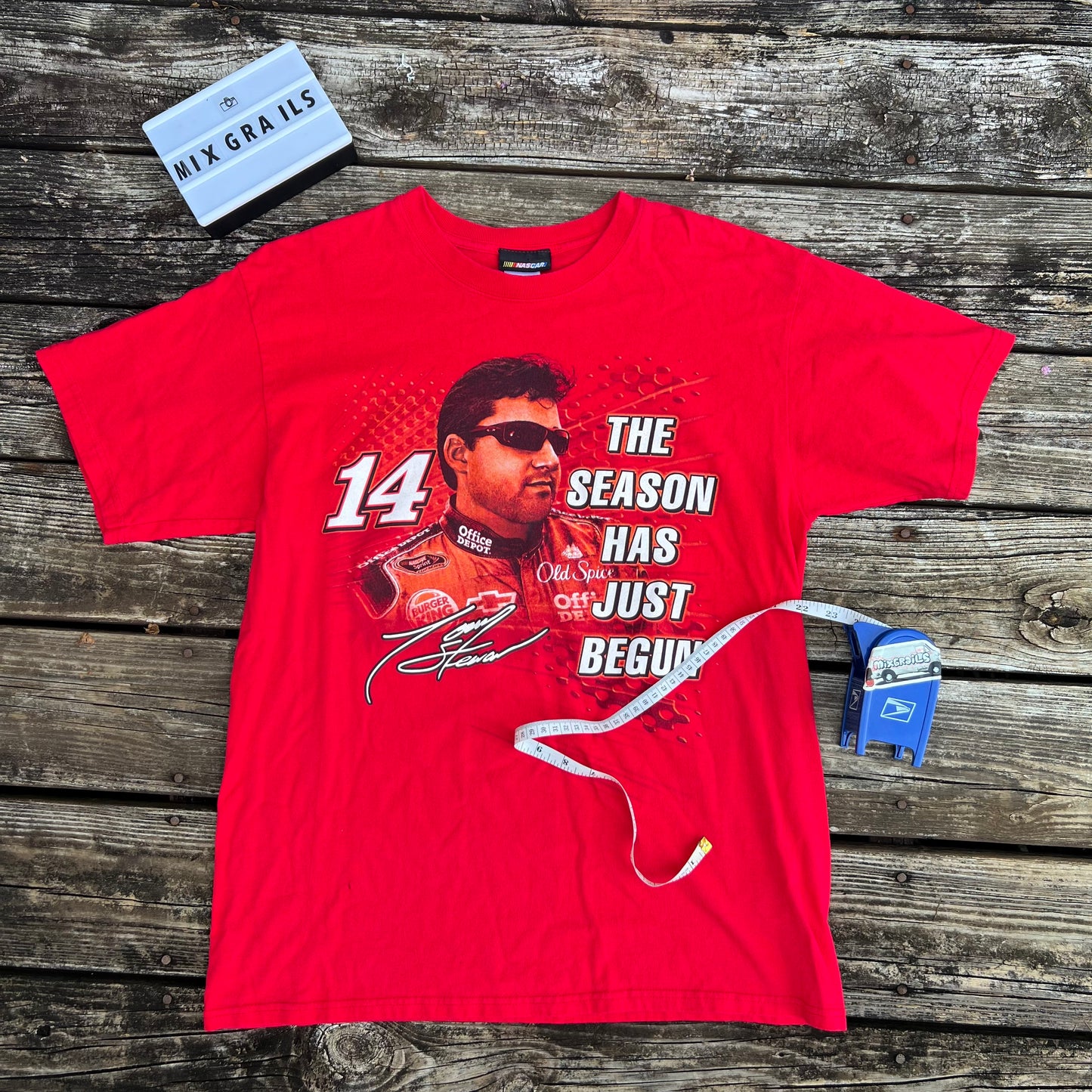 Tony Stewart NASCAR #14 The Season Has Just Begun T Shirt Size Large