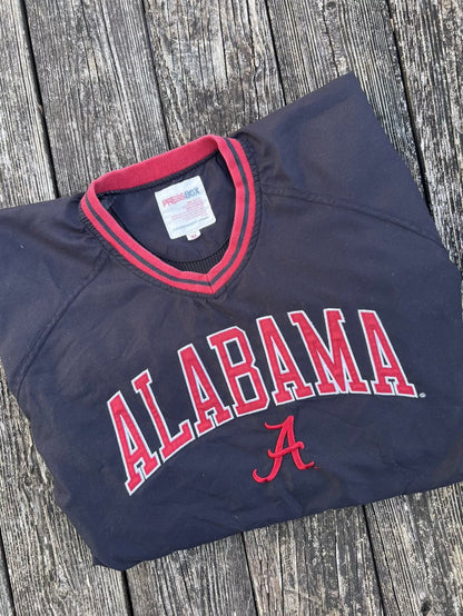 VTG Alabama Crimson Tide  Pullover Windbreak Jacket Mens Sz XL