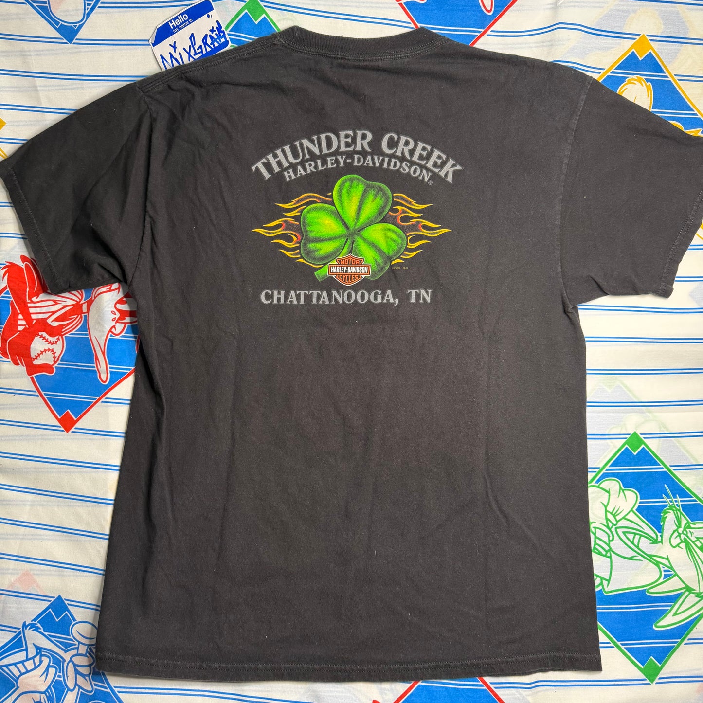 Harley Davidson “Feeling lucky”. Medium Black Chattanooga